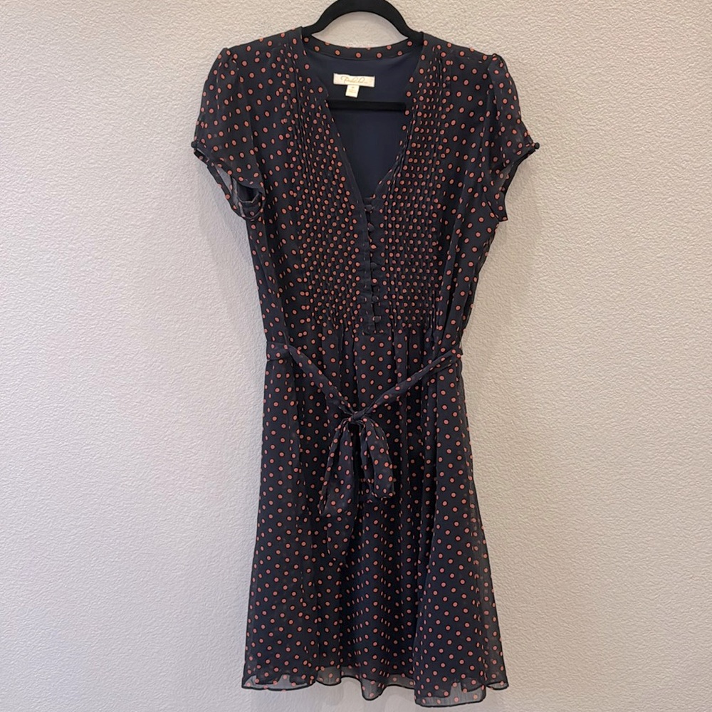 Prelude Women’s Polka Dot Retro Midi Dress Size 10 EUC